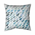 Begin Home Decor 20 x 20 in. X Pattern-Double Sided Print Indoor Pillow 5541-2020-AB70